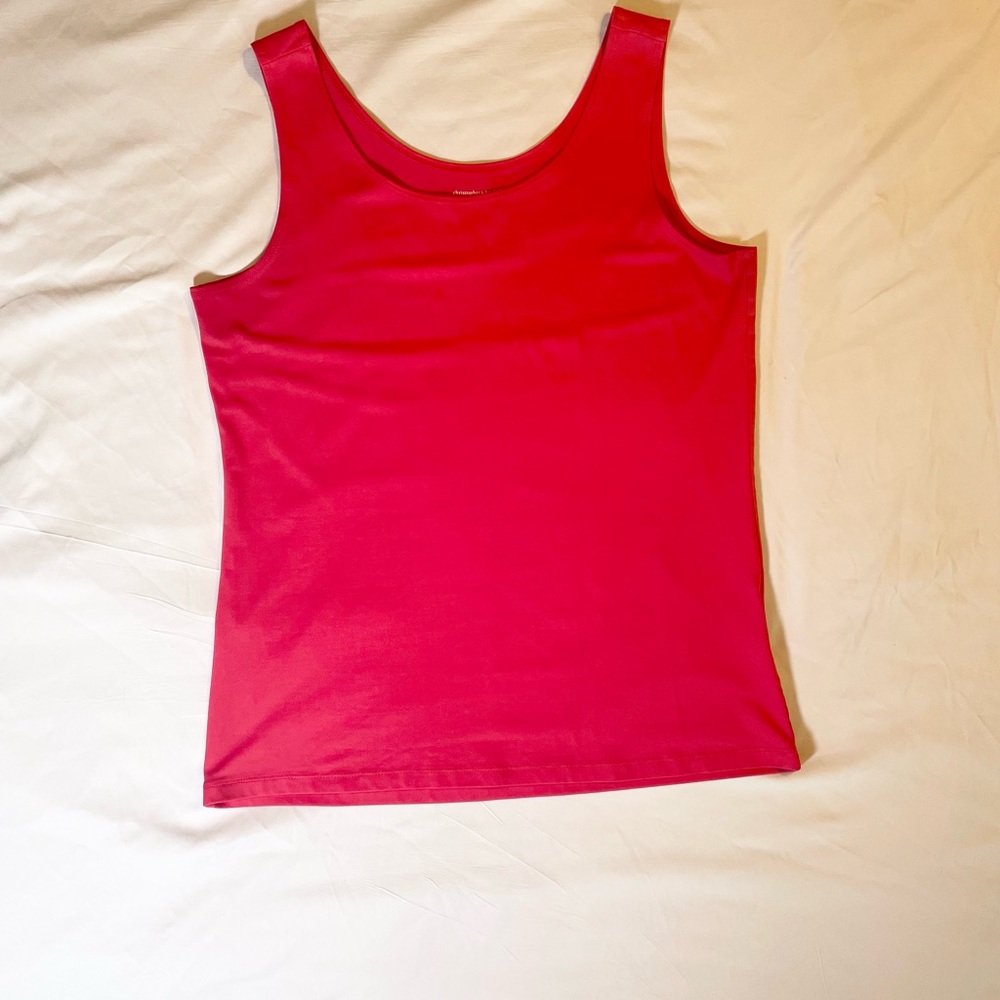 Christopher & Banks Hot Pink Fitted Tank Top